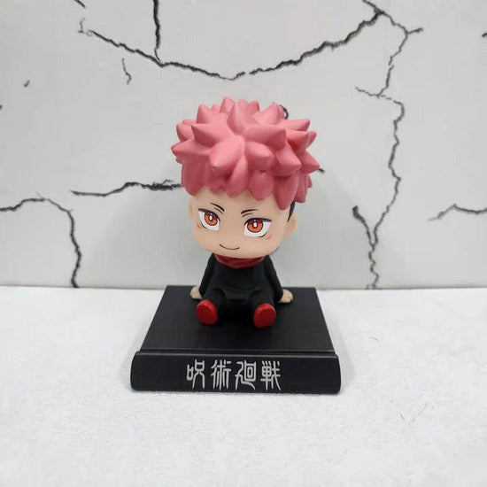 Jujutsu Kaisen Yuji Itadori Bobblehead With Mobile Holder For Cars - Senzo