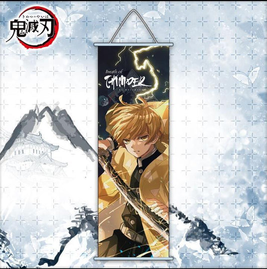 Demon Slayer Zenitsu Agatsuma Model 2 Slaying Corps Anime Poster Wall Scroll - Senzo