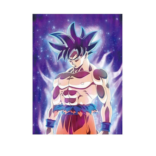 Dragon Ball Goku Ultra Instinct And Super Saiyan Blue Illusion Flip Image, Hologram Motion Lenticular Anime Poster - Senzo