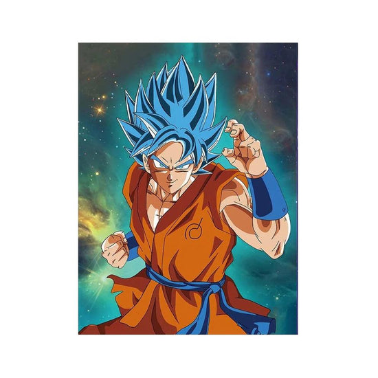 Dragon Ball Goku Ultra Instinct And Super Saiyan Blue Illusion Flip Image, Hologram Motion Lenticular Anime Poster - Senzo