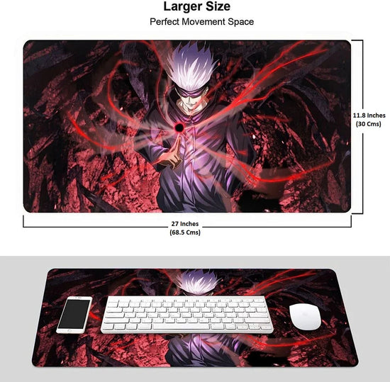 Jujutsu Kaisen Gojo Satoru Gaming Mouse Pad | 700mm x 300mm | Anime Desk Mat