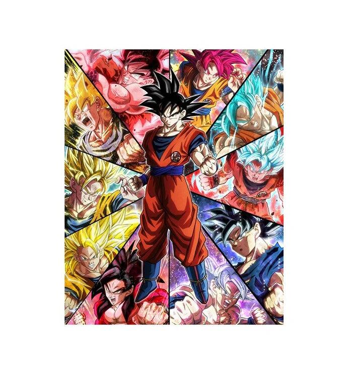 Dragon Ball Z Goku Vegeta Illusion Flip Image, Hologram Motion Lenticular Anime Poster - Senzo