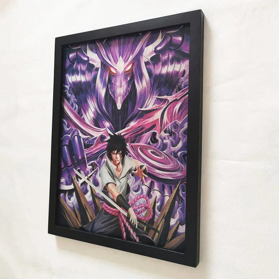 Naruto Anime Itachi Sasuke Madara Susanoo 3D Anime Poster - Senzo