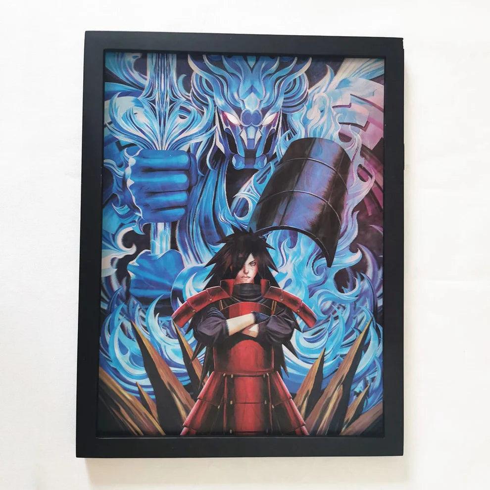 Naruto Anime Itachi Sasuke Madara Susanoo 3D Anime Poster - Senzo