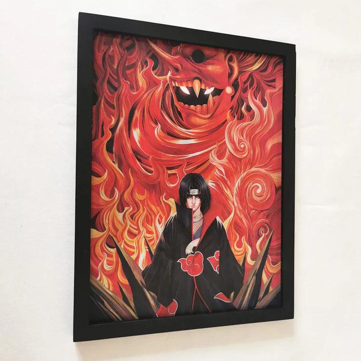 Naruto Anime Itachi Sasuke Madara Susanoo 3D Anime Poster - Senzo