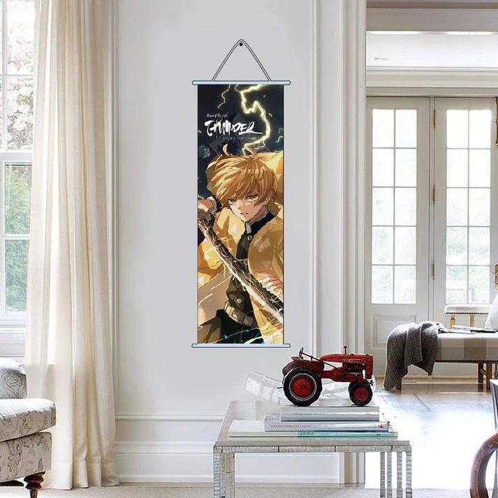 Demon Slayer Zenitsu Agatsuma Model 2 Slaying Corps Anime Poster Wall Scroll - Senzo