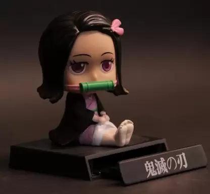 Demon Slayer Nezuko Kamado Bobblehead With Mobile Holder For Cars - Senzo