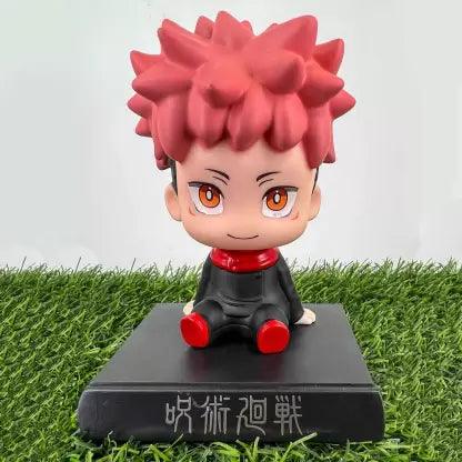 Jujutsu Kaisen Yuji Itadori Bobblehead With Mobile Holder For Cars - Senzo