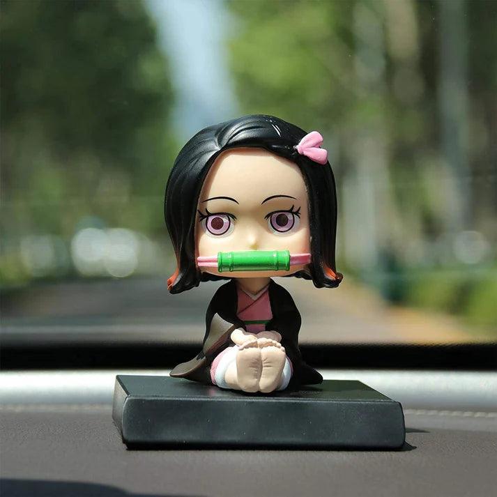 Demon Slayer Nezuko Kamado Bobblehead With Mobile Holder For Cars - Senzo