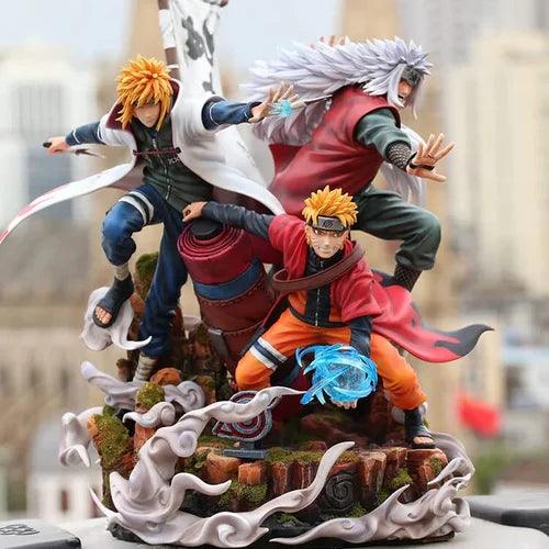 Naruto | Legendary Trio : Naruto, Minato & Jiraiya PVC Action Figurine - Senzo