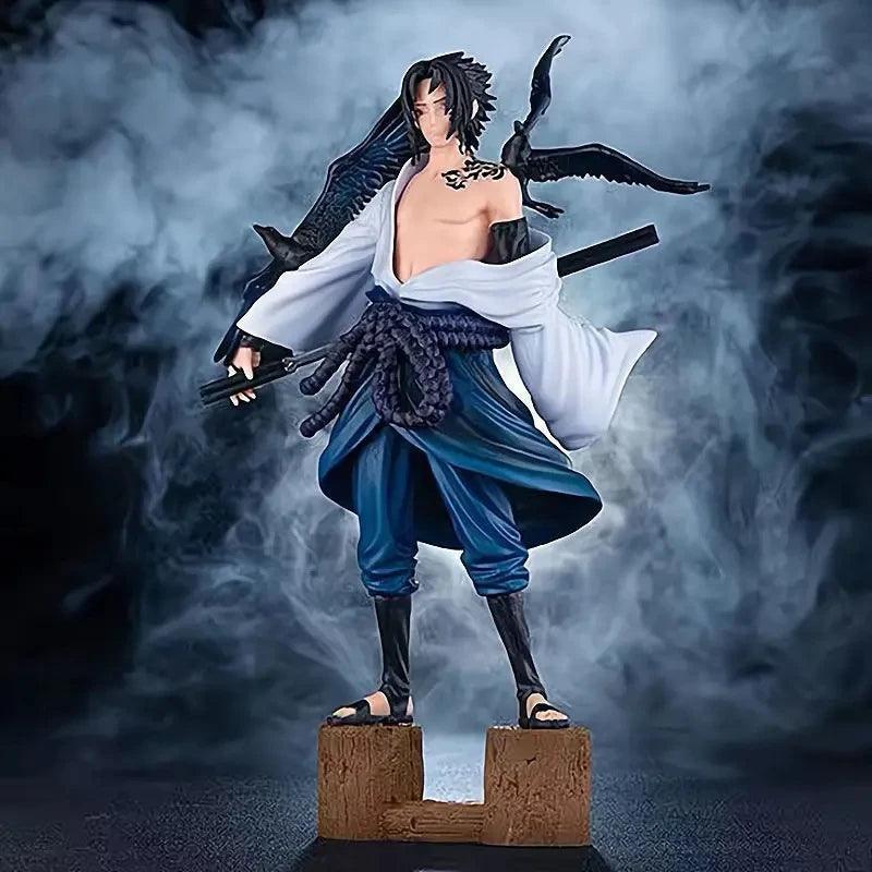 Naruto Crow Curse Uchiha Sasuke Action Humanoid Standing Action Figure - Senzo