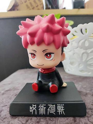 Jujutsu Kaisen Yuji Itadori Bobblehead With Mobile Holder For Cars - Senzo