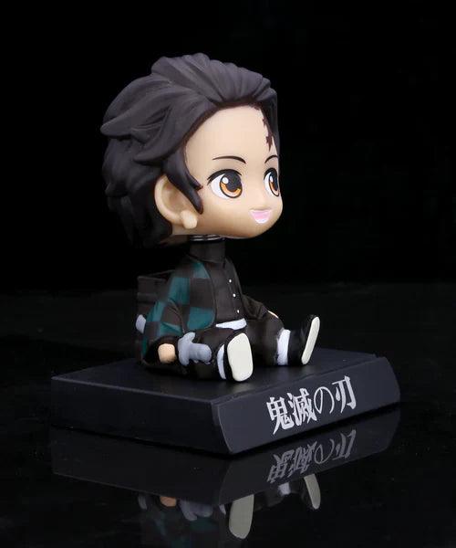 Demon Slayer Tanjiro Kamado Bobblehead With Mobile Holder For Cars - Senzo