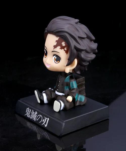 Demon Slayer Tanjiro Kamado Bobblehead With Mobile Holder For Cars - Senzo