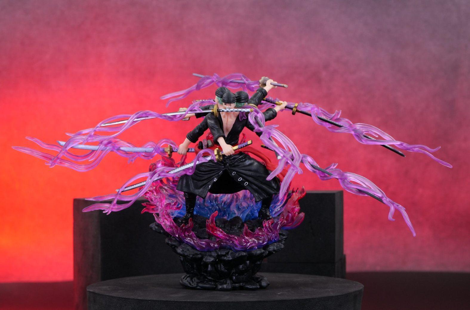 One Piece Roronoa Zoro Nine Knives Three Faces Asura Form Action Figure - Senzo