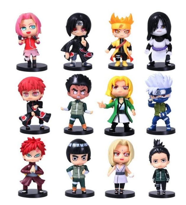 Naruto Anime Figures Set Of 12 | 7- 8 Cm