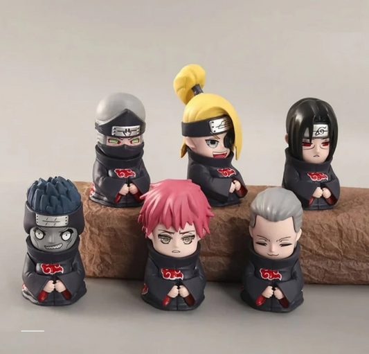 Naruto Palm Series Akatsuki Full set Of 6 Action Figure