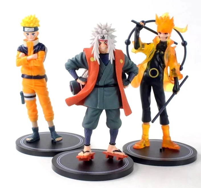 Naruto Jiraya Gara Kakashi Itachi Set of 6 Big Set E Action Figures | 16 Cm