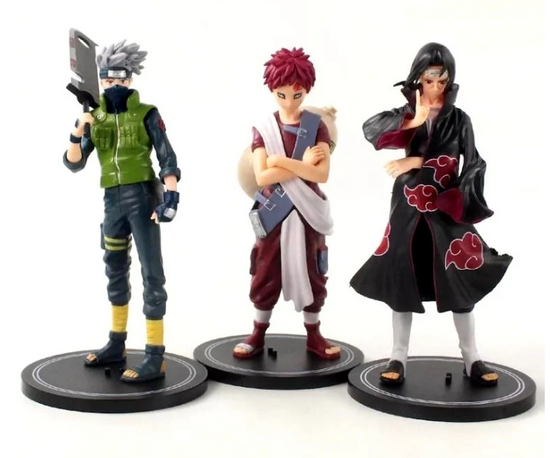 Naruto Jiraya Gara Kakashi Itachi Set of 6 Big Set E Action Figures | 16 Cm