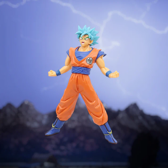 DBZ Goku Super Saiyan Blue God Self Standing Action Figures