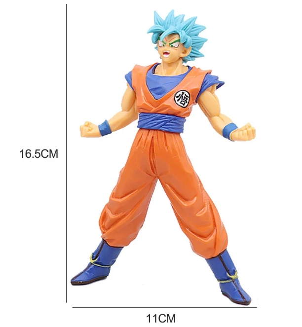 DBZ Goku Super Saiyan Blue God Self Standing Action Figures