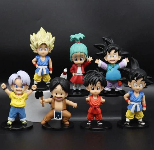 Dragon Ball Z Action Figures Childhood Ver. 7 Pcs Set