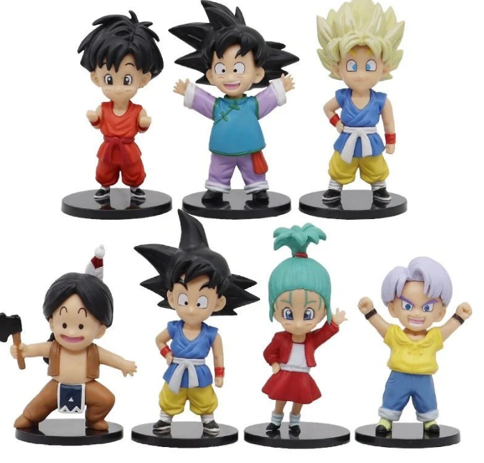 Dragon Ball Z Action Figures Childhood Ver. 7 Pcs Set