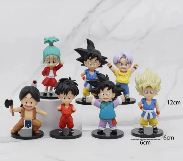 Dragon Ball Z Action Figures Childhood Ver. 7 Pcs Set