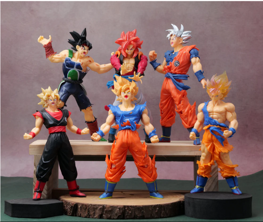 DRAGON BALL Z DBZ Set of 6 Big Set A Super Saiyan Action Figures