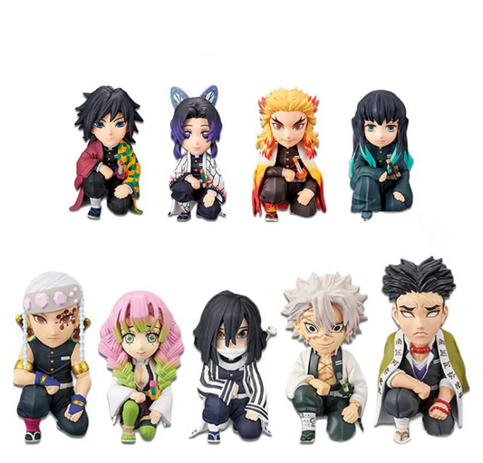 Demon Slayer Set Of 9 Hashira Action Figures