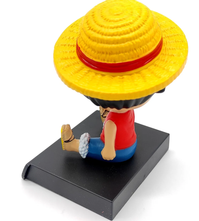 One Piece Anime Monkey D. Luffy Model 2 Bobblehead With Mobile Holder