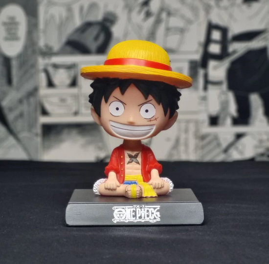 One Piece | Monkey D. Luffy Bobblehead With Mobile Holder | Car, Table, Desk