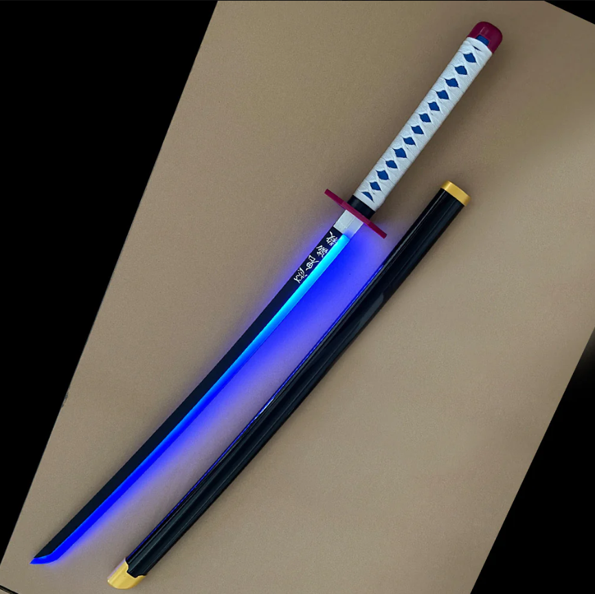 Tomioka Giyuu (Blue) LED Katana – Demon Slayer-Inspired Glowing Sword