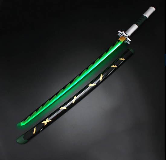 Shinazugawa Sanemi LED Katana – Wind Hashira’s Glowing Sword from Demon Slayer