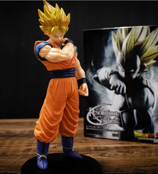 DBZ Super Saiyan Son Goku Pre Battle Warm Up Awaken Action Figure