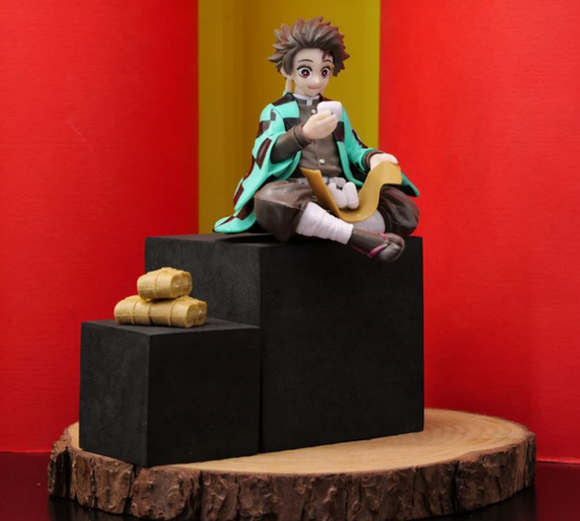 Demon Slayer Tanjiro Kamado Perching PVC Model Anime Action Figure