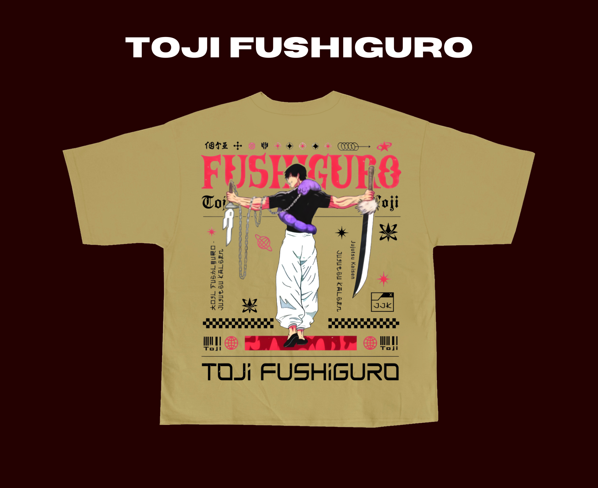 Toji Fushiguro oversized Tee