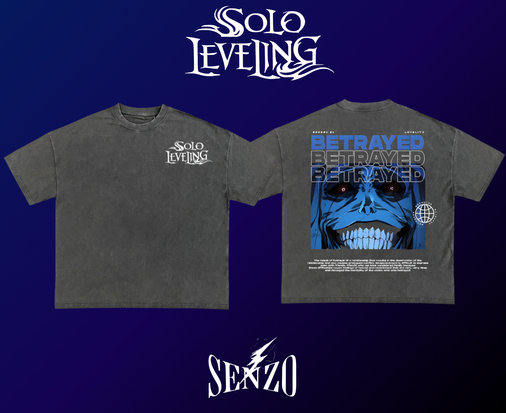 Solo Leveling Oversized Tee