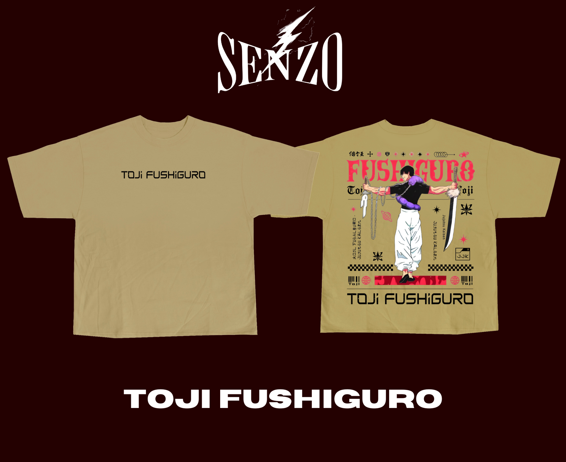 Toji Fushiguro oversized Tee