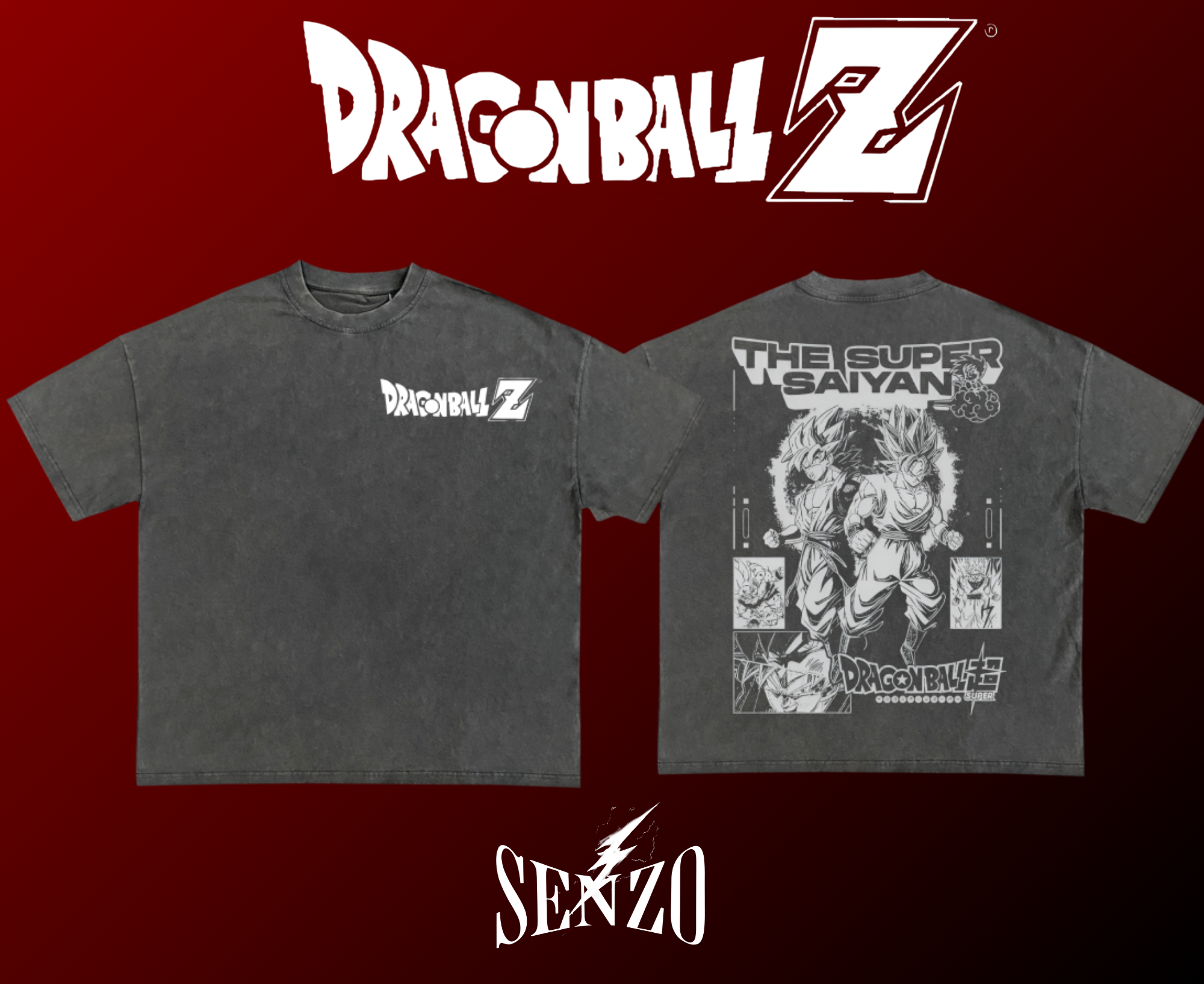 Dragon Ball Z Super Saiyan Oversized Tee