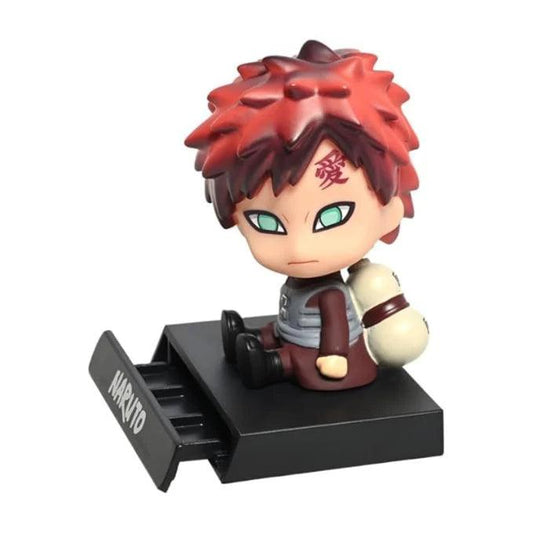 Naruto Gaara Anime Bobblehead With Mobile Holder For Cars - Senzo