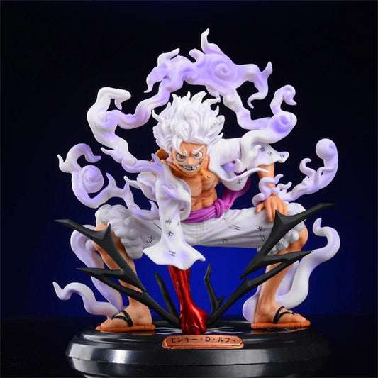 Title: Monkey D. Luffy Gear 5 Sun God Nika Power Pose Action Figure – One Piece Collectible - Senzo