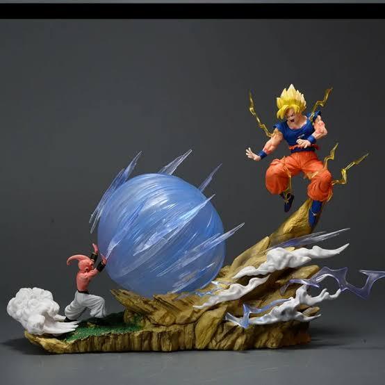 DBZ Goku vs. Buu Action Figure PVC – Son Goku vs Majin Buu Collectible - Senzo