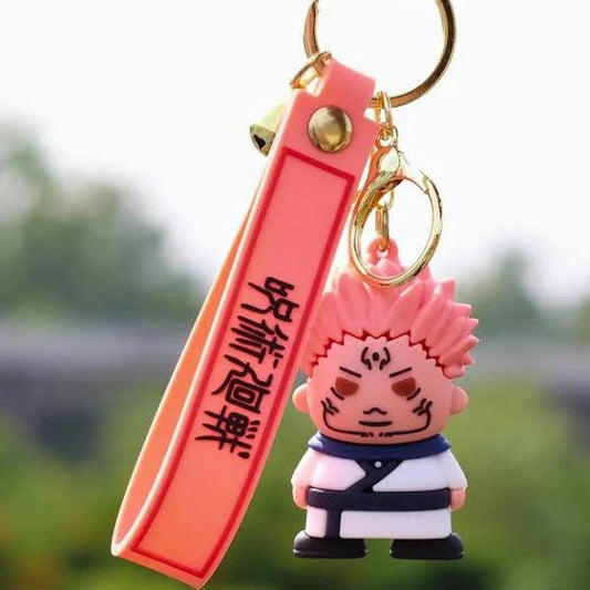 Cute 3D Sukuna Silicone Lanyard Keychain | Durable | Stylish - Senzo