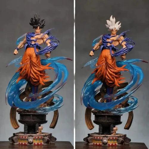 DBZ Goku Ultra Instinct Action Figure – 50 CM with 2 Heads | Premium PVC Collectible - Senzo